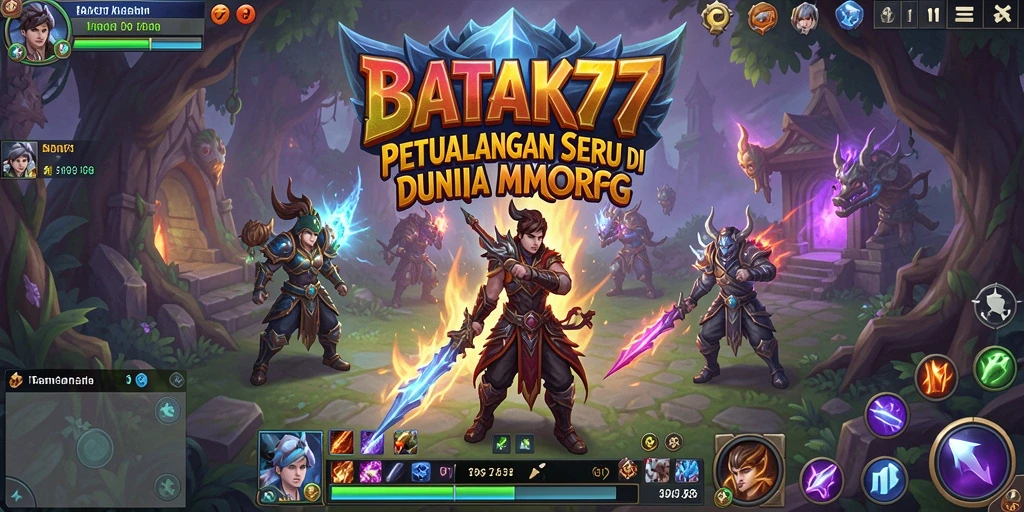 Tampilkan gameplay epik dari BATIK77 di dunia MMORPG.