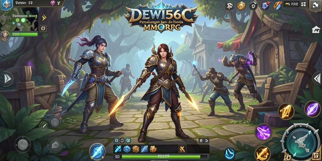 Tampilan gameplay epik dalam dunia DEWI567 yang memukau.
