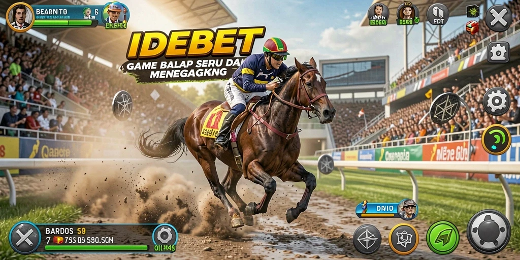Tampilan memukau dari gameplay balap di IDEBET yang penuh aksi.