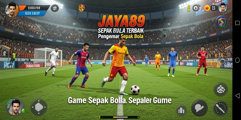 Tampilan gameplay JAYA89 yang menarik dengan aksi sepak bola yang mendebarkan.