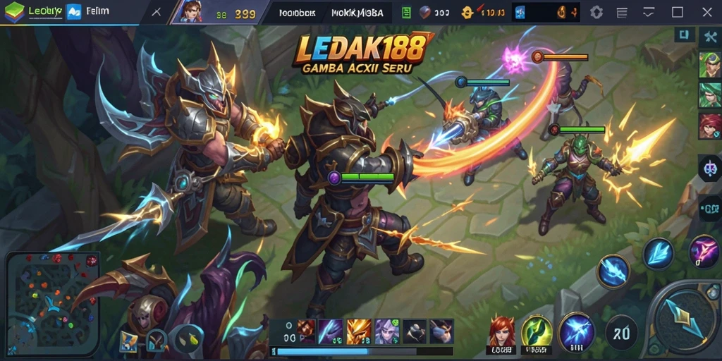Gameplay seru di arena perang LEDAK188.