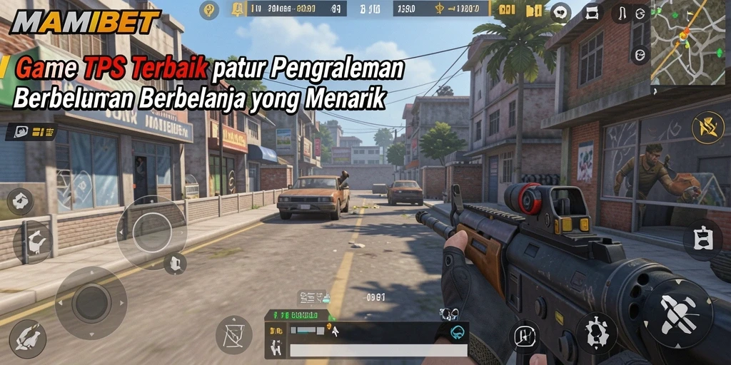 Screenshot gameplay MAMIBET dengan aksi tembak-menembak seru.