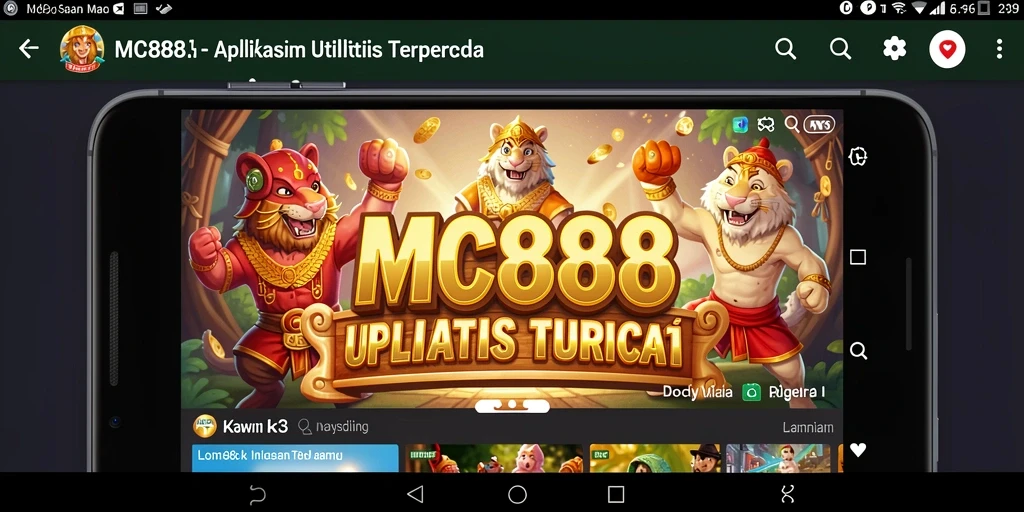 Screenshot MC888 menampilkan antarmuka yang sederhana dan fungsional.