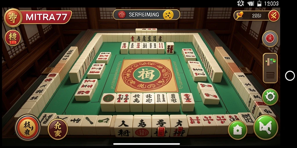 Tangkapan layar gameplay MITRA77 yang menampilkan tantangan Mahjong yang seru.