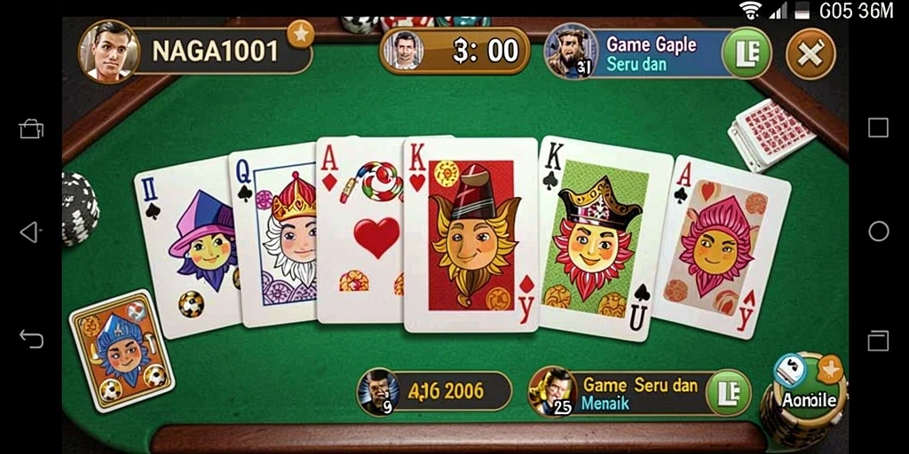 Tampilan gameplay seru dalam permainan Gaple NAGA1001.