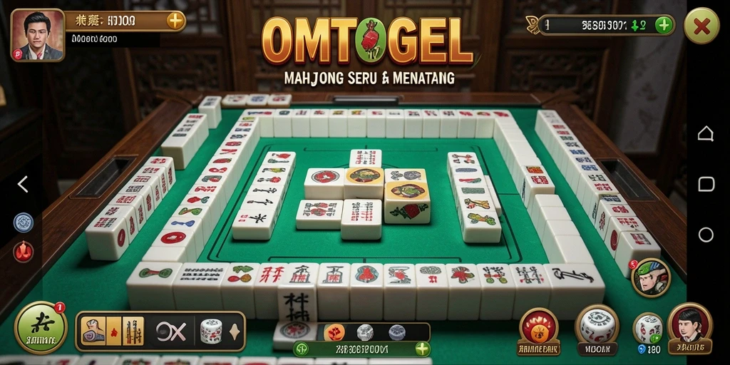 Tampilan gameplay Mahjong yang menegangkan dan seru.