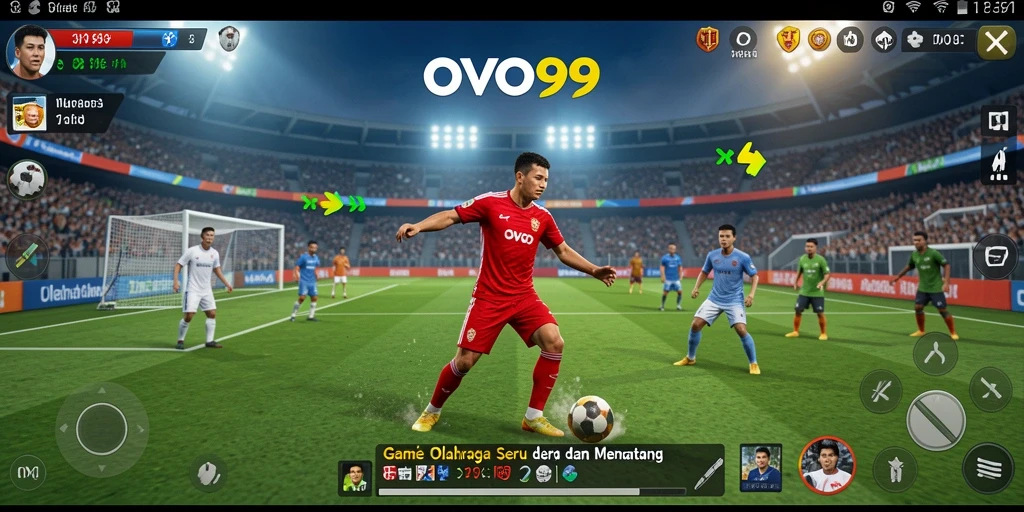 Tampilan menarik dari gameplay OVO99 saat pertandingan berlangsung.