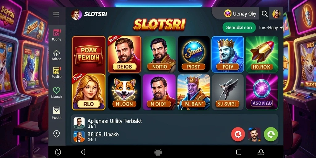 Tampilan antarmuka SLOTSRI yang sederhana dan intuitif untuk penggunaan yang lebih mudah.