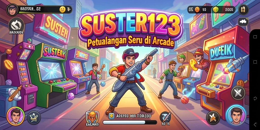 Tampilan aksi seru dari gameplay SUSTER123 yang menggugah adrenalin.