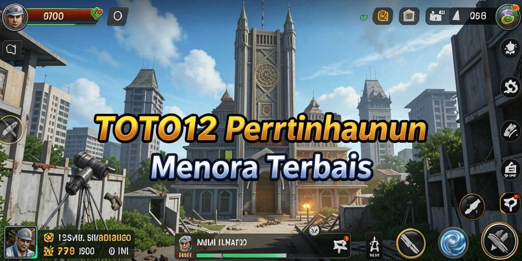 Tampilan gameplay menara pertahanan TOTO12 yang seru dan menantang.